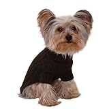 Size #12 (medium) Designer Pet Clothes, Olive Green Turtleneck Dog Sweater, Classic Aran Knit