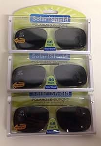 solar shield clip on sunglasses 56 rec g
