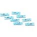 100Pcs Mini Clothespin Baby Shower Favor Baby Decorations,Blue