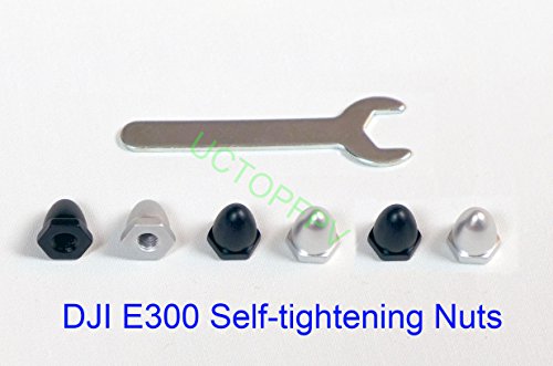 SummitLink Set of 6 CNC Aluminum Self-tightening Prop Nuts w/Wrench for DJI E-series E300 F550 F450 and Phantom
