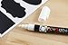 PENGUIN ART SUPPLIES Chalk Board Labels Stickers with Reverseable Tip White Liquid Marker- Pack of 40