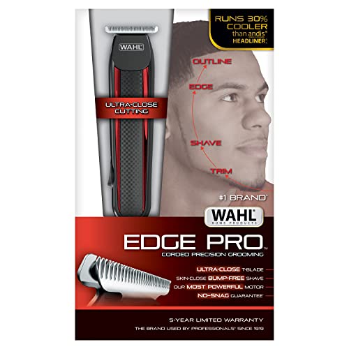 Wahl Edge Pro Bump Free Corded Beard Trimmer, Touch Up Trimmer