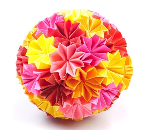 Origami Paper Kit 1000 Sheets 6 Inch Square Double Sided Color 20 Vivid Colors for Beginners Trainning and School Craft Lessons