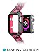i-Blason Band Compatible with Apple Watch 38 mm 2015 Release, Unity Series Premium Hybrid Protective Bumper Protective Case [Not Compatible with 42 mm] (Pink)