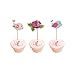 Yifantacy Flower Bird Cake Cupcake Toppers Picks for Wedding Birthday Baby Shower Party Decorations 48 PCS