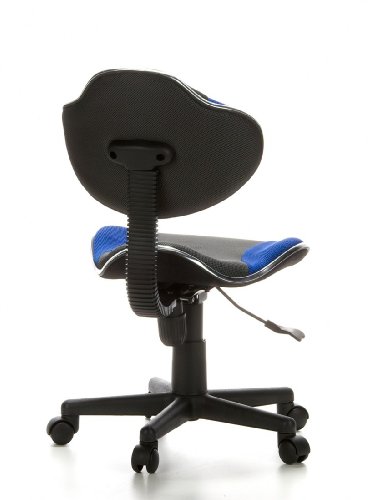 hjh-OFFICE-633000-Sedia-da-ufficio-per-bambini-KIDDY-GTI-2-grigio-blu-ideale-per-linizio-dellanno-scolastico-sedia-ergonomica-regolabile-in-altezza-base-stabile-schienale-ergonomico-sedia-giovent