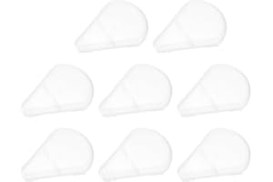 Healvian Fan Shaped Makeup Brush Covers 10Pcs Waterproof Plastic Dustproof Cosmetic Brush Guard for Travel
