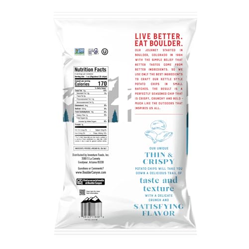 BOULDER CANYON THIN & CRISPY CLASSIC SEA SALT POTATO CHIPS, 6 OZ