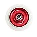 SCSK8 Solid Core 110mm Stunt Scooter Wheel - Red Core/White Tire