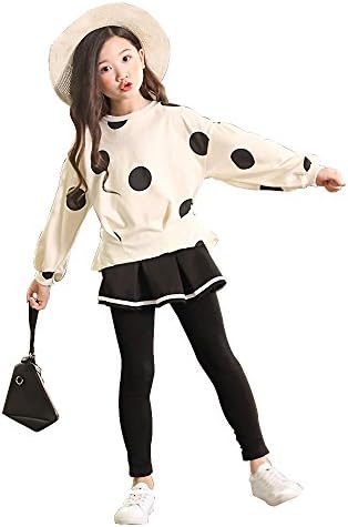 Cute Little Girls 2 Pieces Clothing Set Outfit Top+Leggings Pantsskirts