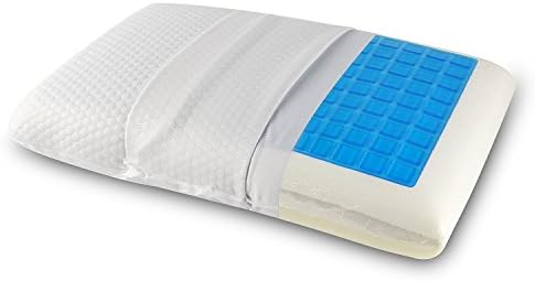 Cool Gel and Memory Foam Bed Pillow with Washable Cool Cover, Standard