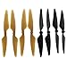 XiaoPengYo Spare Parts Propeller Blade for Bugs 3 B3 F100 F17 RC Quadcopter RC Drone (Black & Brown)