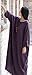 Soojun Women's Casual Cotton Linen Long Dress with Batwing Sleeve, Style 2:purple, One Size