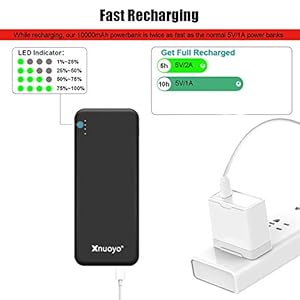 Xnuoyo PD 18W Carica Rapida 3.0 Power Bank, 10000mAh Power Delivery Caricatore Portatile, Ultra-Slim Tipo-C Ingresso… - immagine 4