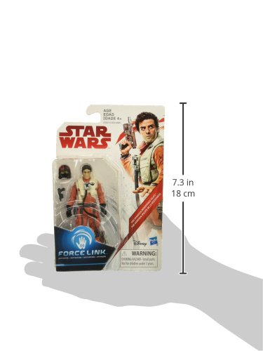 Star Wars: The Last Jedi Poe Dameron (Resistance Pilot) Force Link Figure 3.75 Inches