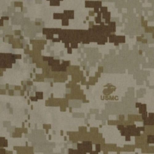 USMC Marine Desert Tan Marpat Digital Camouflage Fabric Nyco Twill 65" Width By the Yard