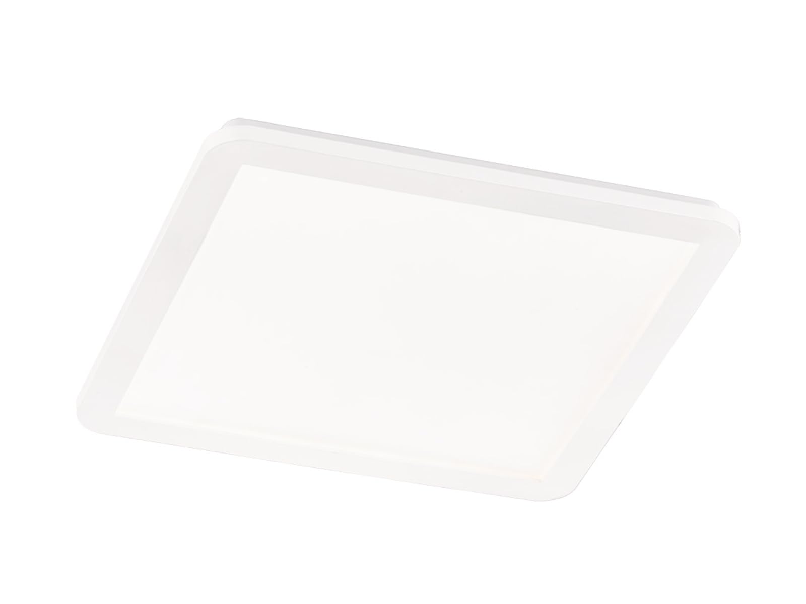 Reality Leuchten Camillus R62932001 LED Ceiling Light, Acrylic White, 24 Watt, 40 x 40 cm
