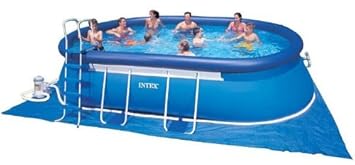 Intex Oval Frame Pool Set Blue 610 X 366 X 122 Cm 1663 L