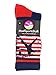 MadSportsStuff USA American Flag Baseball Player Athletic Crew Socks