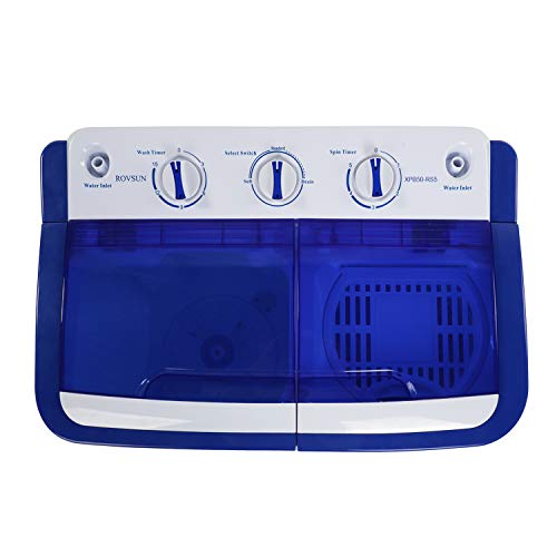ROVSUN 17.6 LBS Portable Washing Machine, Mini Washer with Pump