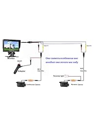 leekooluu Copia de seguridad cámara de visión trasera y espejo tft monitor Kit