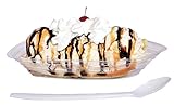 Banana Split Boats (50 Pack) AND 50 Long-Handled Spoons