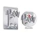 CHENGU 2 Pcs Shower Head Holder Strong Adhesive Shower Head Wall Mounting Bracket Adjustable Wand Stand with 2 Hanger Hooks No Drill Need