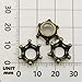 iloveDIYbeads 60pcs Mixed Antique Silver Bronze Gold 3D King Crown Loose Spacer Bead,Craft Supplies Crown Charms for Jewelry Making Accessory Findings (M264)