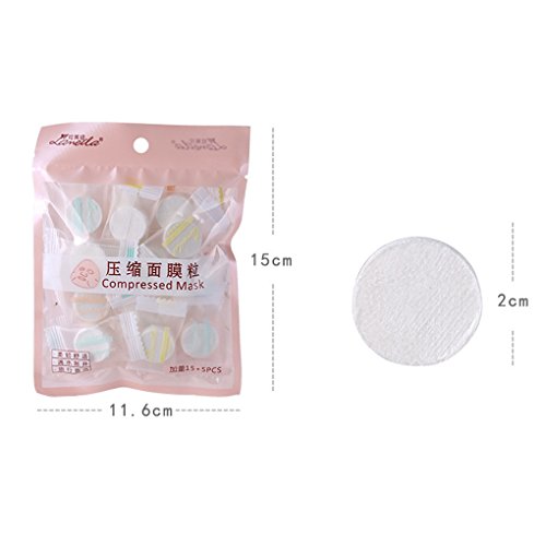 20pcs Cotton DIY Water-saving Facial Paper Compressed Masque Disposable Mask Sheet Tablets Care Skin Face