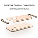 RANVOO iPhone 7 Case, Slim Fit Thin Hard Stylish Cover 3 in 1 Detachable Case, Gold, [Clip-ON Series]