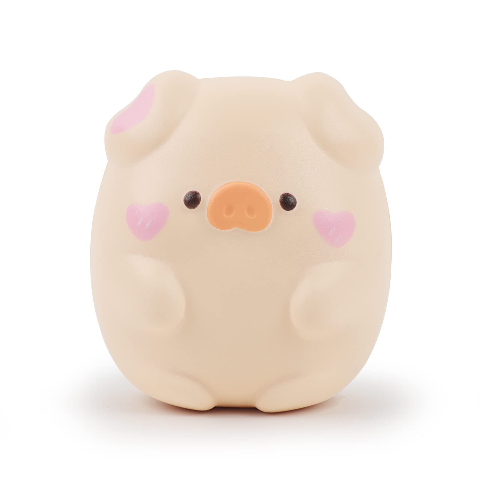 Anboor 11cm Squishies Toy Pig Shy Kawaii Squishy Animals Toy Soft Slow Rising Squeeze Pig Squish Stress Relief for Children Adults Toys