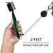 BettGolf Golf Club Brush and Groove Cleaner Brush Brushes in 7 for Golf Shoes/Golf Club/Golf/Golf Groove, 2 Ft Retractable Zip-line Aluminum Carabiner (Green)