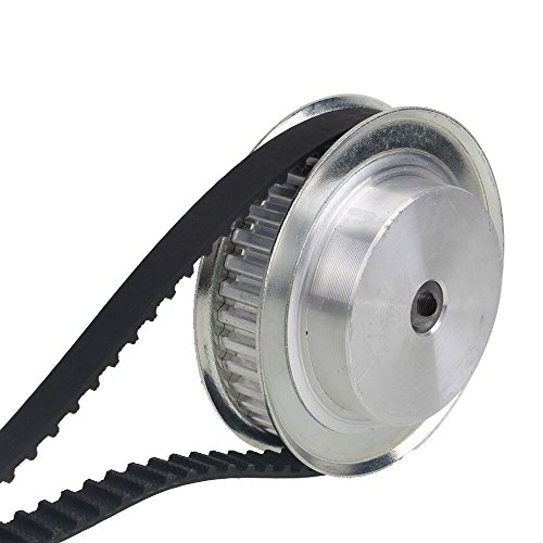 CNBTR Black Rubber 110XL Belt Stepper Motor Timing Belt Geared 10mm Wide 55 Teeth for Industry