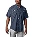 Columbia Men's Bahama II UPF 30 Short Sleeve PFG Fishing Shirt, Collegiate Navy, Small