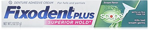 Fixodent + Scope Adhsve Size 2z Fixodent Control Denture Adhesive Plus Scope