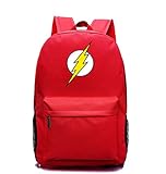 YOURNELO Leisure DC Comics Marvel Heroes High Capacity Rucksack School Backpack Bookbag (The Flash Red)