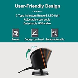 1D 2D Desktop Barcode Scanner, OBZ Omnidirectional