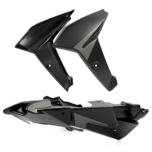 FATExpress Bellypan for 2014 2015 2016 Yamaha FZ MT FJ 09 Motorcycle Belly Pan Engine Spoiler with Radiator Side Fairing BodyÂ Frame Kit FZ09 MT09 FJ09 FZ-09 MT-09 FJ-09 (Titanium)