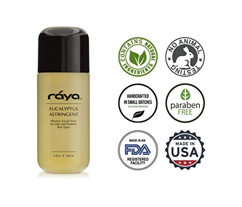 RAYA Eucalyptus Astringent with AHA 6 oz (G-207) | Exfoliating Glycolic Facial Toner For Oily and Break-Out Skin | Helps Balance pH and Dry Up Blemishes | Made with Alpha Hydroxy Acids - Thumbnail 3