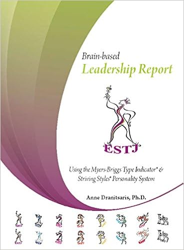 Brain Based Leadership Report Estj Using The Myers Briggs Type Indicator And Striving Styles Personality System Anne Dranitsaris Ph D Heather Hilliard Nancy Dranitsaris Amazon Com Books