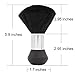 Queentools Waterproof Salon Nylon Cape, Barber Cape with Neck Duster for Hair Cutting, Black