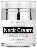 Baebody Neck Cream - Helps Fights the Appearance of Wrinkles. Lifting Moisturizer for Neck, D&eacute;collet&eacute; & Chest with AHAs, CoQ10, Glycolic Acid and Green Tea- 1.7 fl oz.