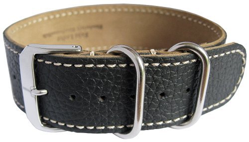 Fluco UTC G10 22mm Black Leather Watch Strap