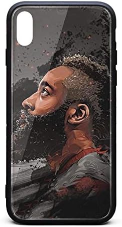 3D Phone Cases for iPhone X,Xs,X MaxNon-Slip Shockproof Ultra Slim Fashionable Transparent Tempered Glass Back Covers Durable PC TPU Scratch Resistant Shock Absorption Glossy