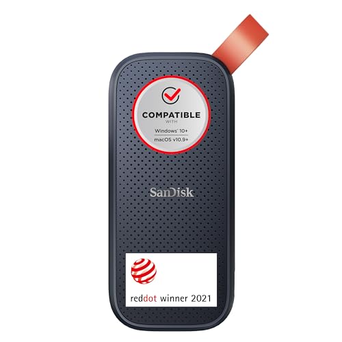 SanDisk Portable SSD 480GB, up to 520MB/s read speed, Festkörper-Laufwerk
