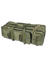 SupsShop   Bolsa de transporte portátil para caña de pescar de 31,5 39,4", resistente al agua, bolsa de almacenamiento, gran capacidad, triple capa, bolsa de viaje, organizador de aparejos de pesca