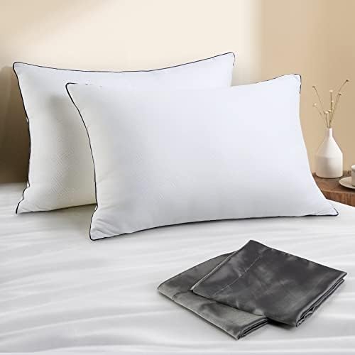 EASELAND Pillows Queen Size Set of 2, Plush Down Alternative Pillows
