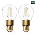 meross Smart Wi-Fi LED Bulb, Vintage Edison Style, Dimmable, 60W Equivalent, Compatible with Amazon Alexa, Google Assistant and IFTTT, E26 A19 Light Bulb, No Hub Required - 2 Pack