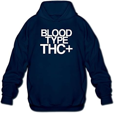 Pethe4d Blood Type THC+ Men's Pullover Graphic Hoodie With Long Sleeve