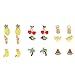 9 Pairs Mix and Match Color Cute Opal Animals Cat Rose Daisy Square White Pearl Circle Oval Jewelry Stud Earrings Set